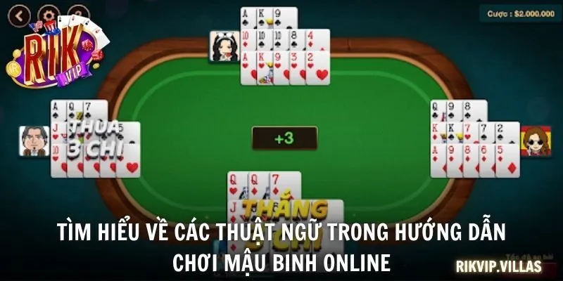 Hướng Dẫn Chơi Mậu Binh Online Chi Tiết Dễ Hiểu Nhất 2025 Tìm hiểu về các thuật ngữ trong hướng dẫn chơi Mậu Binh online